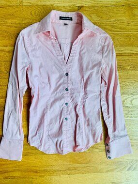Like New, XS Express Pink Button Down Top, Cotton